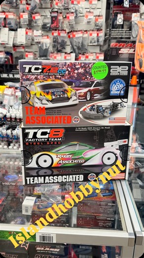 2 amazing kit cars by team associated tc7.2 And the tc8 steel spec both are 1/10 scale 4wd electric on road competition touring cars built it race it #islandhobbynut #islandhobbynutqueens #rccars #rcnation #rclife #traxxas #worldwide #longisland #queensny #arrma | Island Hobby Nut