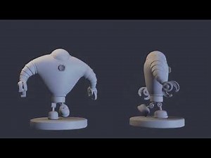 Petit teste de cycle de marche de notre robot - Blender 3