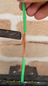 Wire twisting technique, practical and effective #tricks #electronic #electrical #technique | Kally Olivera