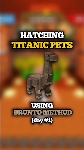 Day 1 of Trying to Hatch TITANIC PET using BRONTO METHOD #growagarden #roblox