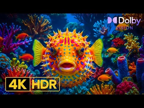 Deep Sleep 4K Ocean Escape 🌊 | Rainbow Marine Life & Peaceful Underwater Scenery