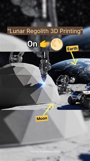 3D Printing Construction on Moon🌕