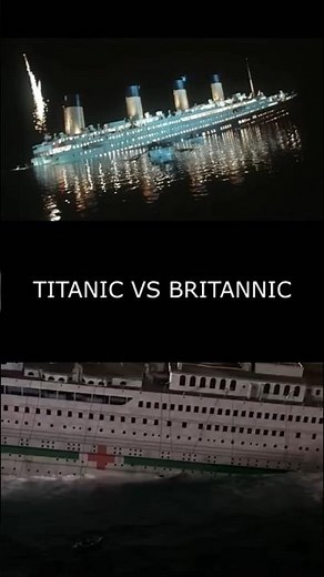 Rms titanic vs Hmhs britannic #shorts #titanic #britannic