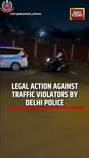 Delhi Police Catches Bikers Performing Dangerous Stunt, Issues Challan After Viral Video