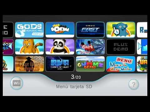 Menú de Wii desde el Wii U.