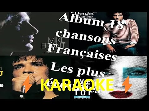 Tubes De 18 Hits années 70 80 Meilleures Chansons Françaises ⚡KARAOKE Avec paroles⚡ Full Album