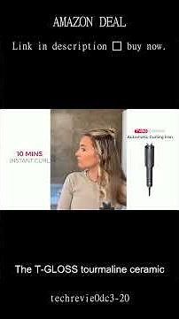 Create Perfect Beach Waves Anywhere with the TYMO Automatic Rotating Curling Iron Portable and