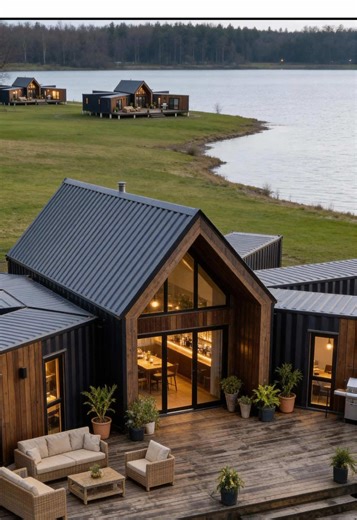 Container Restaurant #container #restaurant #house #containerhouse #businessideas #Business #smallbusiness #shopsmall #lakeside