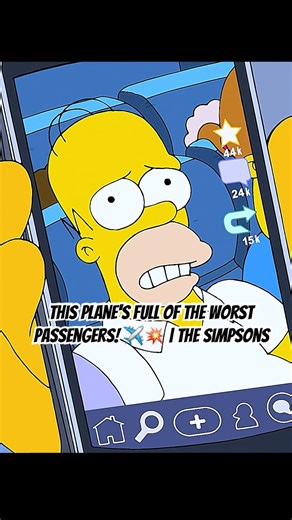 This Plane's Full of the Worst Passengers! ✈️ | The Simpsons#shortvideo #thesimpsons #funny #shorts