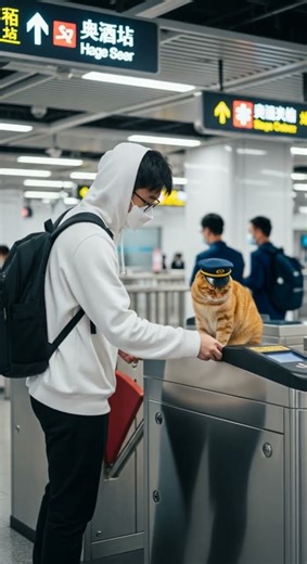 【捷運寵物系列】千萬別惹貓咪站長 看牠霸氣巡邏 #貓咪 #寵物 #捷運