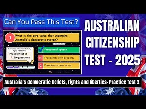 Australian Citizenship Test 2025 – Practice Test 2 | Democracy, Rights & Liberties