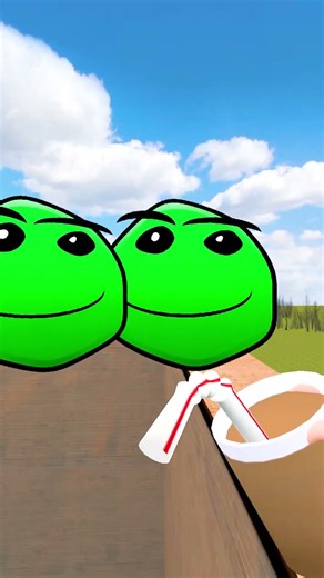 Geometry Dash Fire vs Roblox Hungry Worm Phase 2 in Garry's Mod ! #shorts