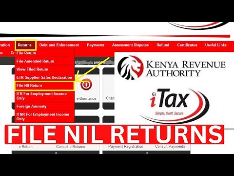 How To File Nil Returns On KRA Itax Online System | Step By Step Process
