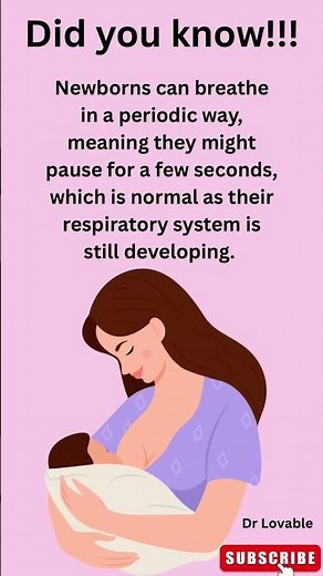 Did you know? #breathing #didyouknow #didyouknowfacts #babybreathing #newbornhealth