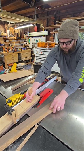 making some quick edgebanding from scrap. #woodworking