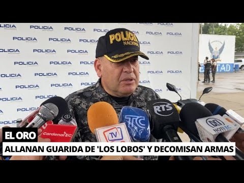 Los Lobos' hideout raided and large arsenal seized in El Oro