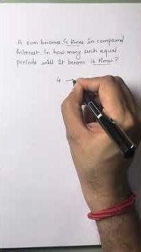 Compound Interest | Exponential Increment #dailymathpractice #matheducation