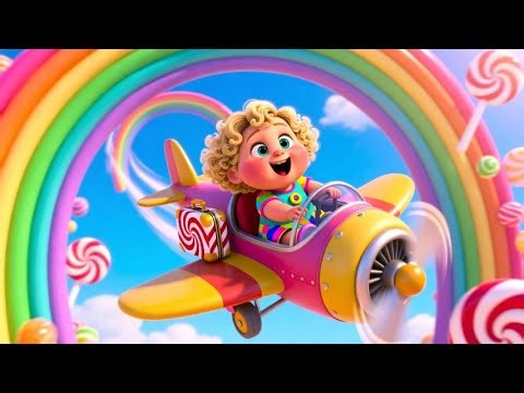 Baby in the Candy Plane | Fun Sweet Adventure Song for Kids | Nursery Rhymes in English