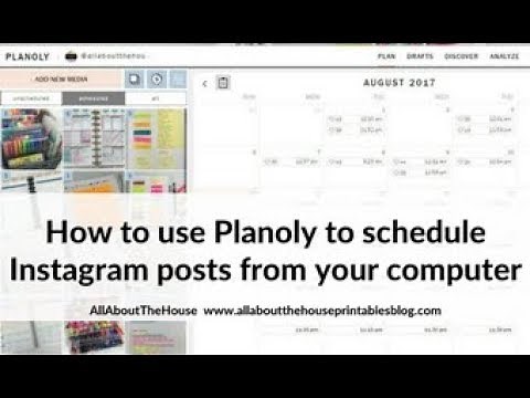 How to use Planoly to schedule Instagram Posts from your computer - free app (tutorial)