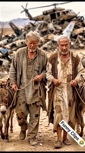 😂 Trump & Netanyahu in Scrap Yard Survival Mode | Dark Political Satire Gone Viral 💥 #shortsfeed#fyp