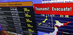 Tsunami warnings are triggering mass evacuations across the Pacific – even though the waves look small. Here’s why