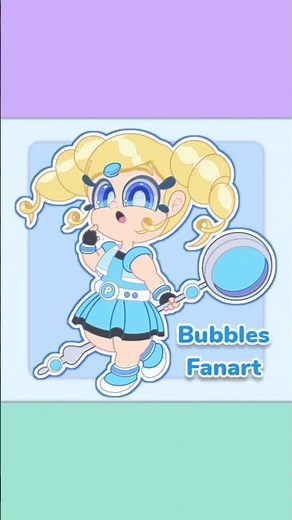 Magical Girl Bubbles Fanart Powerpuff Girls Z Speedpaint