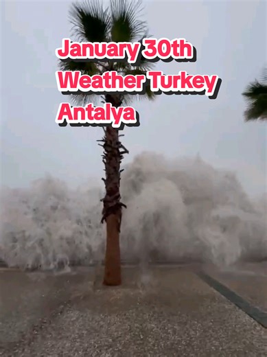 January weather forecast Turkey Antalya and the rain has started to calm, sun is out, temperature is 17 degrees and the next two weeks is looking interesting. family holidays with hotels still open and kids clubs running again, sight seeing is better. airports and Transfers back to normal. #antalya #turkey🇹🇷 #holidays #weather #storm