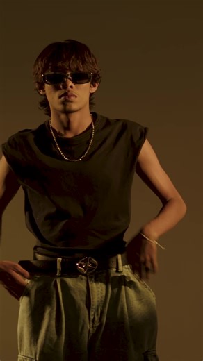 Y2k Era Aesthetic: Central Cee Poses for Pink Lemonade Photoshoot