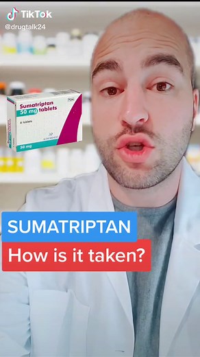 Sumatriptan (Imitrex) is a migraine medication that can be taken orally, through injection, or through a nasal spray. #sumatriptan #imitrex #migraine #migrainetreatment #migrainemedicine #greenscreen #medication #pharmacy #fyp