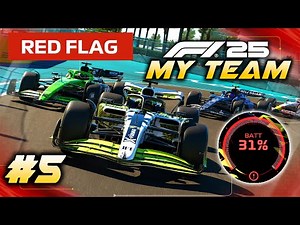 F1 25 MY TEAM CAREER Part 5: THREE RED FLAGS! ERS FAILURE! CHAOS AT MIAMI!