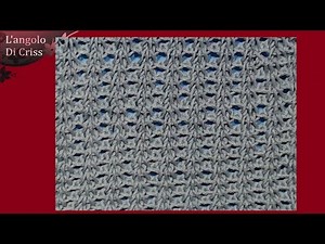 Punto "Ventaglietti" uncinetto tunisino - uncinetto tunisino facile passo a passo