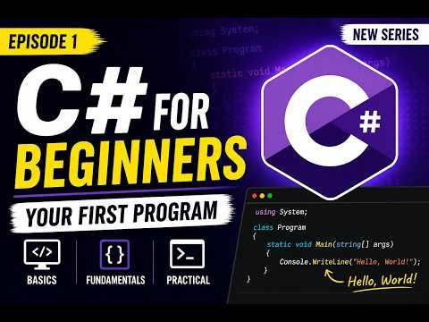 C# for Beginners | Episode 1: What is C# + Your First Program | RR Tutorials