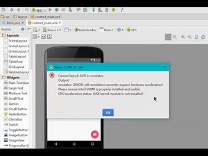 Android studio cannot launch AVD in emulator issue , enabling VT-x