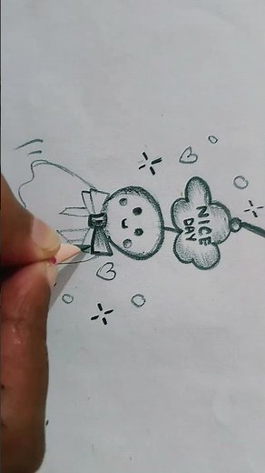 How to Draw Cute Art!🤯 #trending #shorts