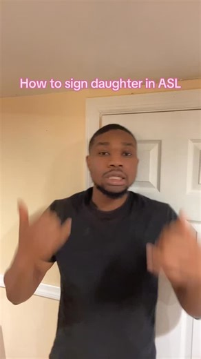 Anthony Imafidon on Instagram: "Learn how to sign daughter in ASL Comment below if you have a daughter #asl #signlanguage #americansignlanguage"