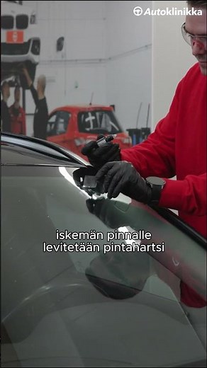 Auton tuulilasin kiveniskemän korjauksen työvaiheet
