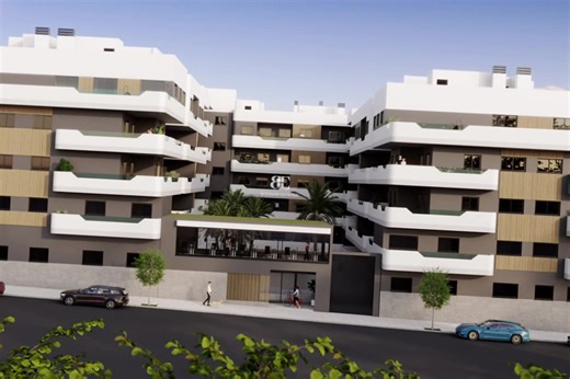 Ground-Floor. New Build ALICANTE. SANTA POLA Discover Modern Living in Santa Pola Welcome to your future residence in Santa Pola, where comfort meets contemporary style. These apartments offer an exceptional living experience. Each apartment features layouts with one, two, or three bedrooms, ensuring there's a perfect fit for everyone. Porcelain stoneware flooring adds a touch of elegance throughout. Open-plan living areas are designed for versatility, whether you're hosting friends or enjoying 