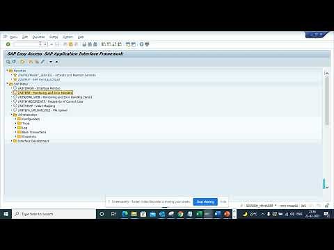 How to get all Tcode for SAP Interface Framework