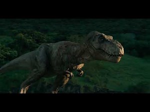 Jurassic World Ending With Original T-rex Roar 4K