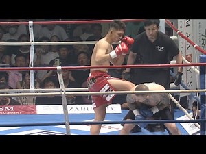 【K-1試合映像】野杁正明、衝撃の93秒KO勝利！腹部崩壊の強烈キックでパラスキフ悶絶！ 『K-1 WORLD GP 2023』