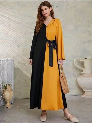 Make a style statement with our beautiful collection!! Lemon Tart Color Block Detail Long Maxi Dress LTAMD622 Available in just Rs.2,599/- This dress is made of cotton. Visit our website and place your order now: www.lemontart.pk (link in bio) #lemontart | Lemon Tart