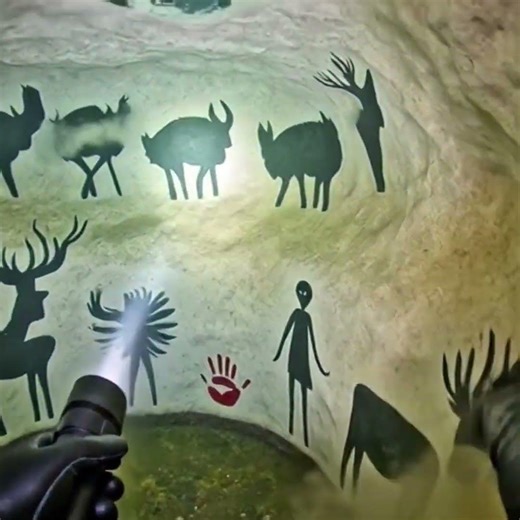 Diver Finds Secret Cave With Ancient Paintings Inside | First Person POV #diving #discovery