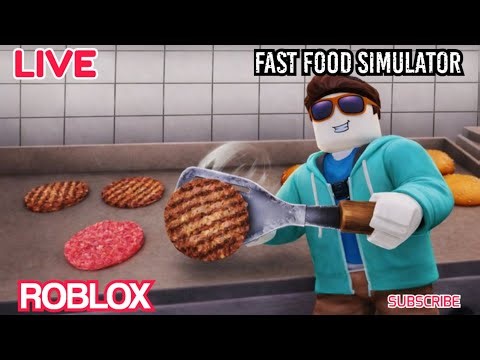 🔴LIVE FAST FOOD SIMULATOR ROBLOX FOOD SERVE TO CUSTOMERS ||RKR GAMING||🔴LIVE STREAMING🔴