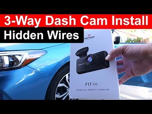 How to Install a 3-Channel Dash Cam (Front, Inside, Rear) & Hide Wires