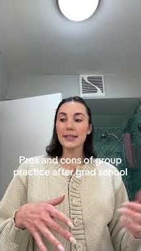 Pros and cons of group practice after graduate school