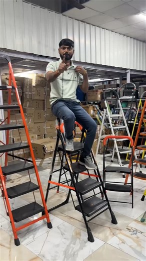 Chetan Vaishnav on Instagram: "પ્લાસ્ટિક ના ભાવ માં હેવી સીડી Heavy duty ladder at plastic price [ heavy duty ladder, plastic price ladder, strong ladder offer, affordable ladder, industrial ladder, best quality ladder, home use ladder, aluminium ladder deal, durable ladder, discount ladder price ] #ladder #explore #viral #surat #gujarat"