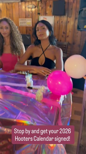 Come get your calendar signed by the 2026 Hooters Calendar Girls! 🗓️👙 | Hooters