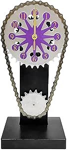 Chevy Small Block Timing Chain Clock, Motorized, Rotating. (Purple)