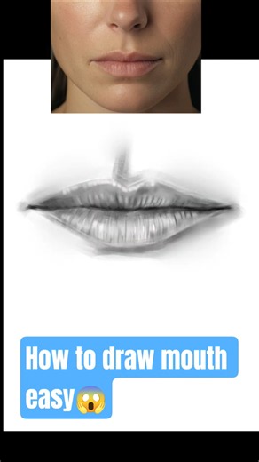 drawing mouth easy
