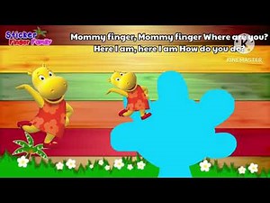 The Backyardigans Sticker Finger Family